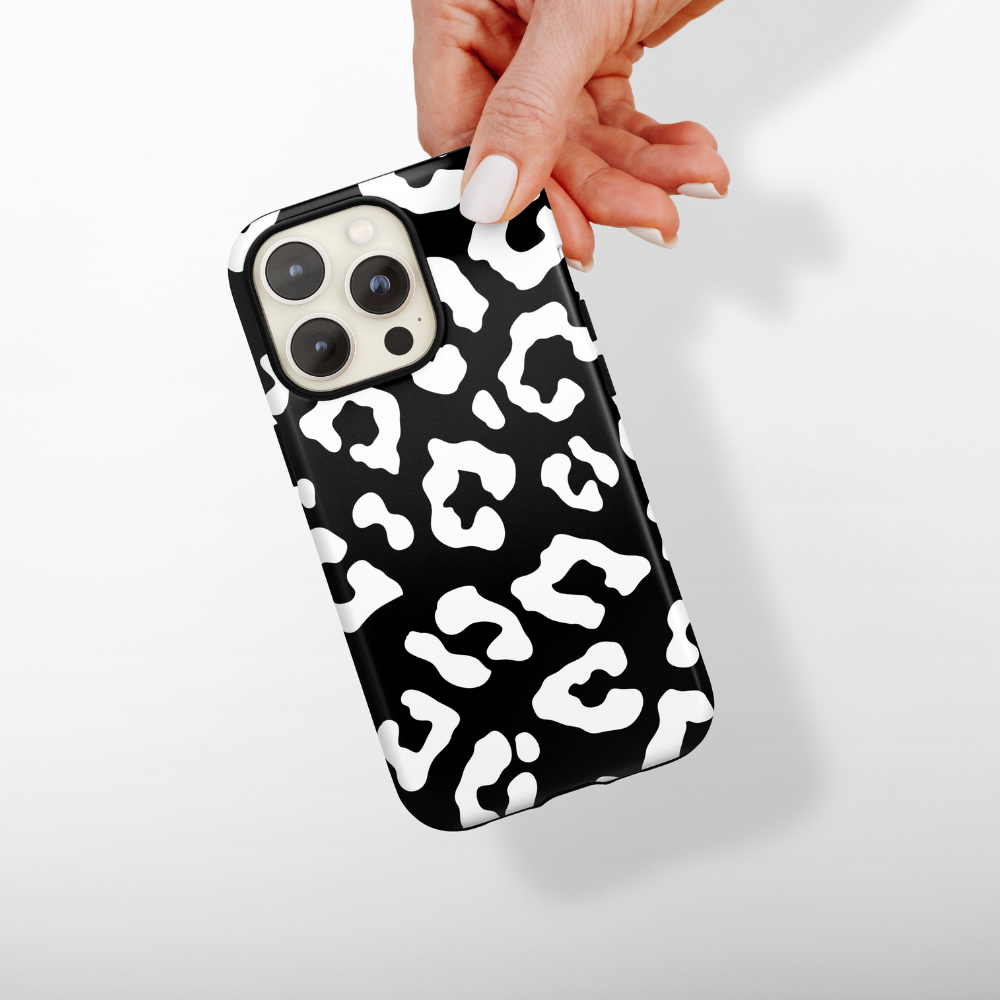 Tough Phone Case - Black Leopard