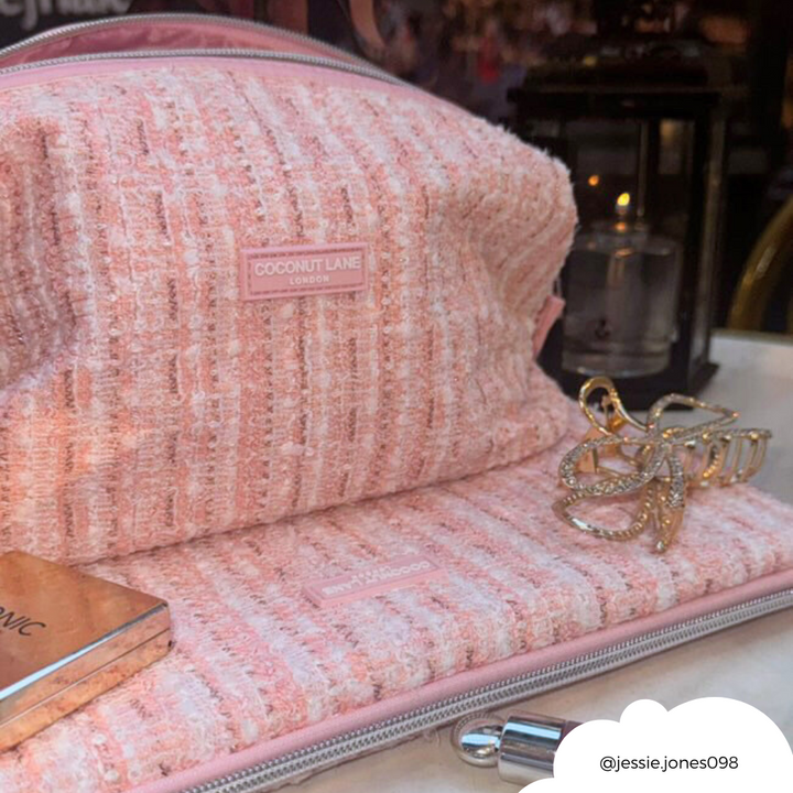 Magic Lifestyle Pouch - Pink Textured Tweed