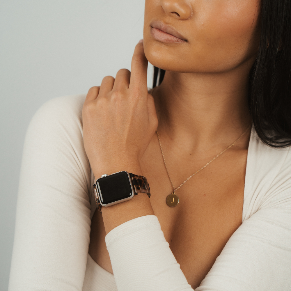 Luxe Ivory Tort Apple Watch Strap