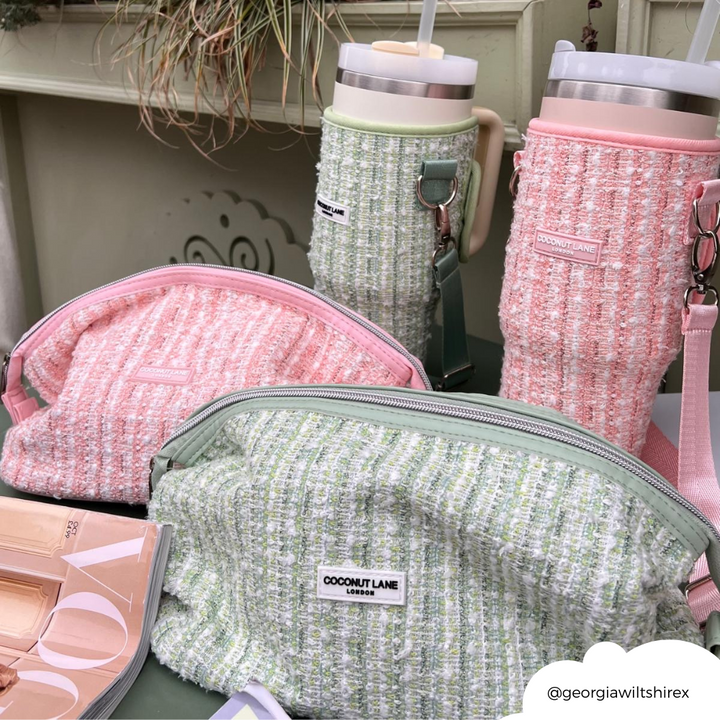 Magic Lifestyle Pouch - Pink Textured Tweed
