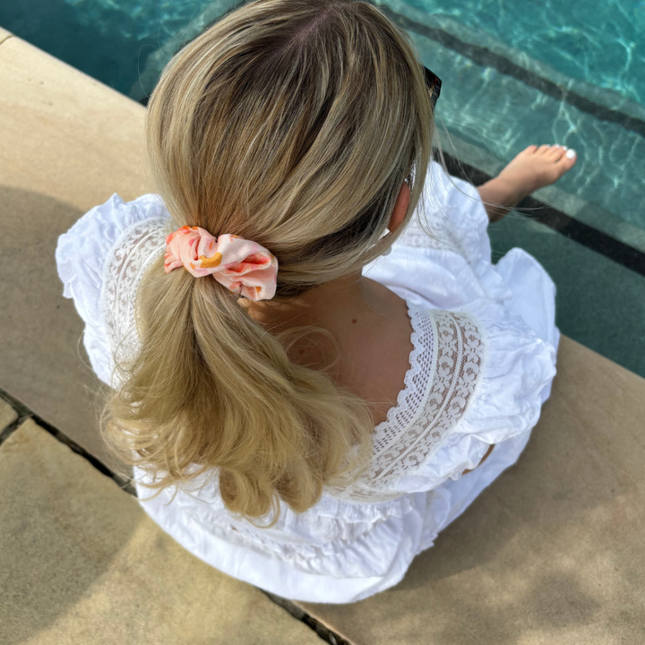 Peachy Beach Scrunchie