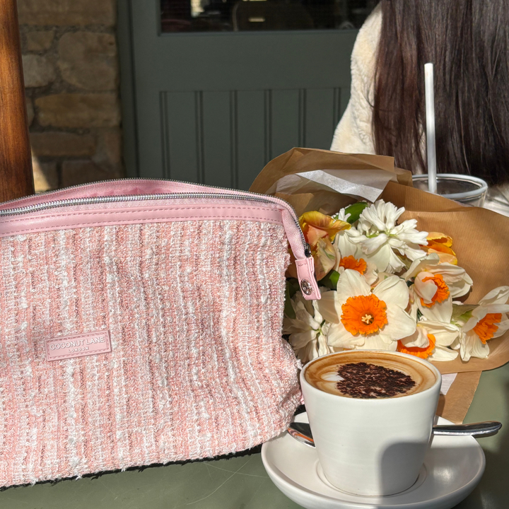 Magic Lifestyle Pouch - Pink Textured Tweed