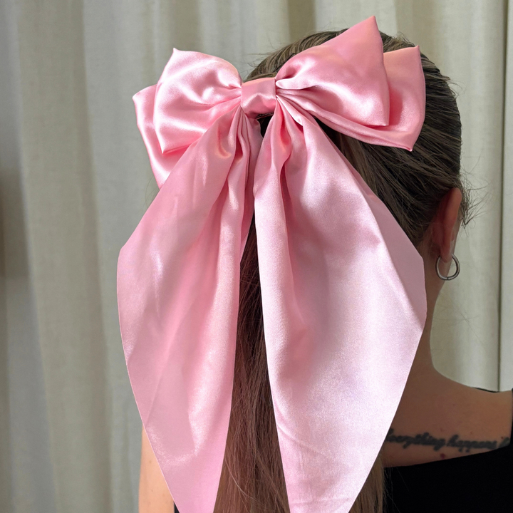 Big Bow Hair Clip - Pink