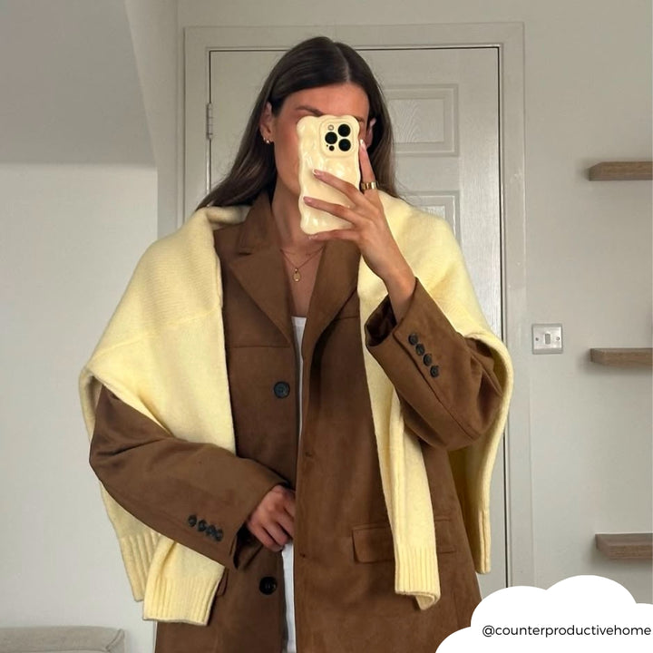 3D Bubble Phone Case - Butter Yellow