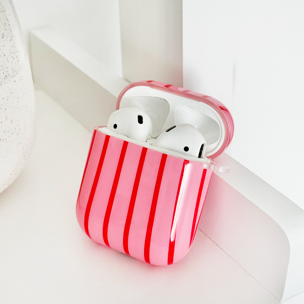 Airpods Case - Cherry Stripe