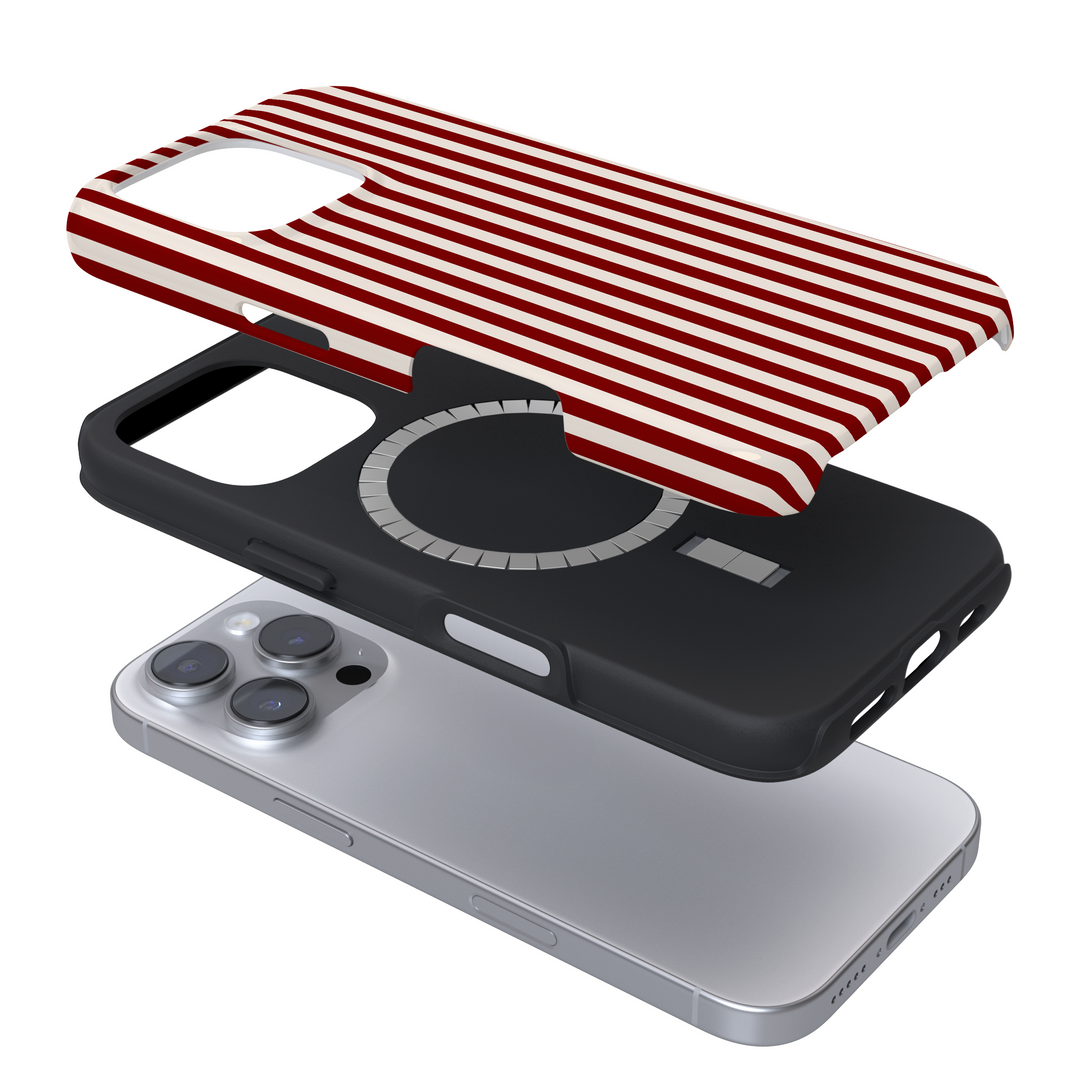 Tough MagSafe® Phone Case - Cherry Red Stripe