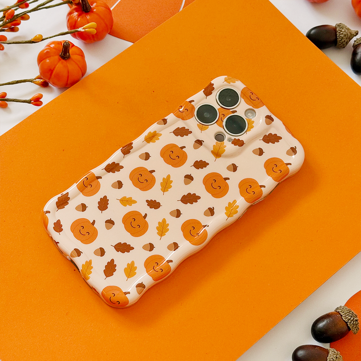 Wavy Phone Case - Cute Pumpkins