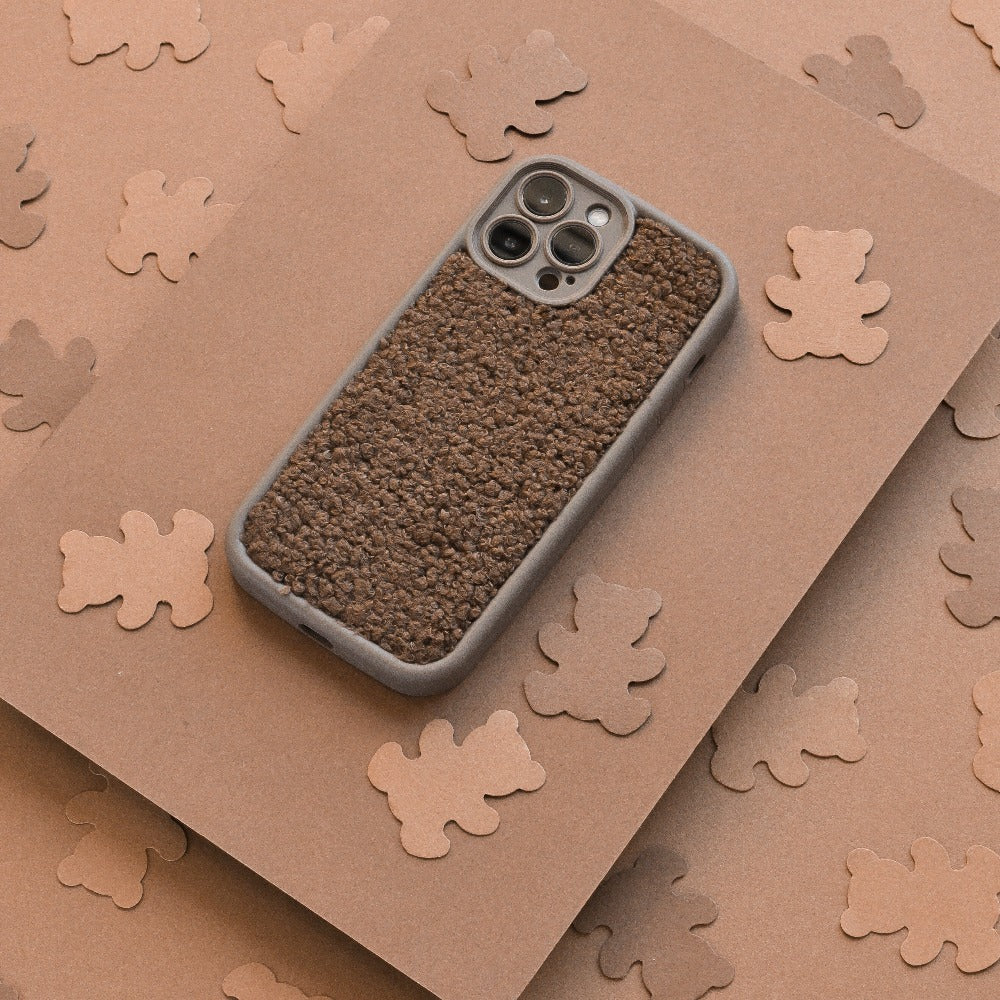 Flatlay image of Brown Teddy Phone Case