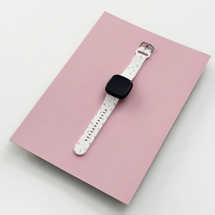 Fitbit Strap - Ditsy Floral White