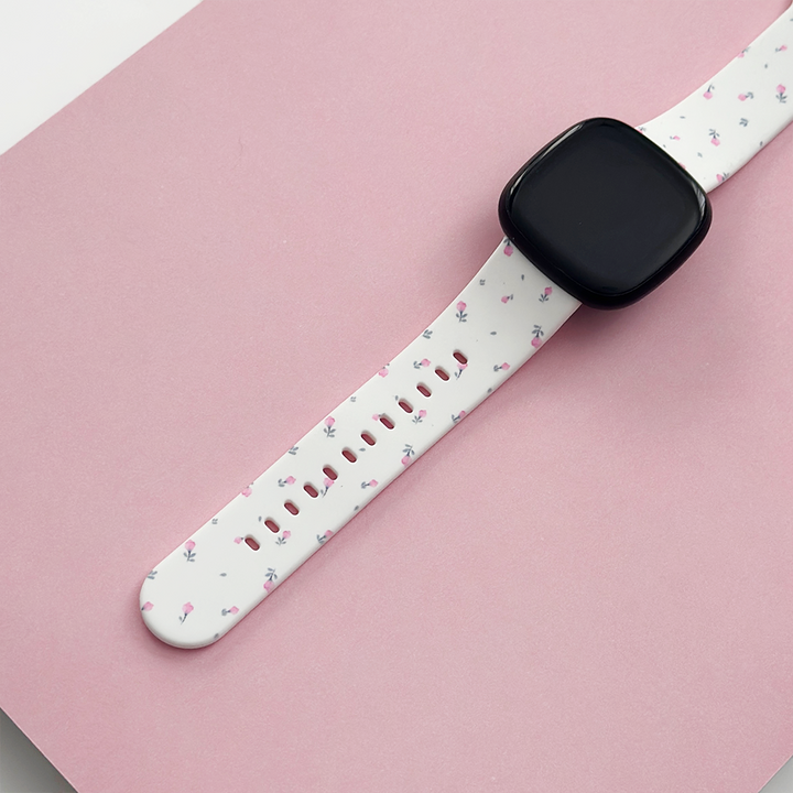 Fitbit Strap - Ditsy Floral White