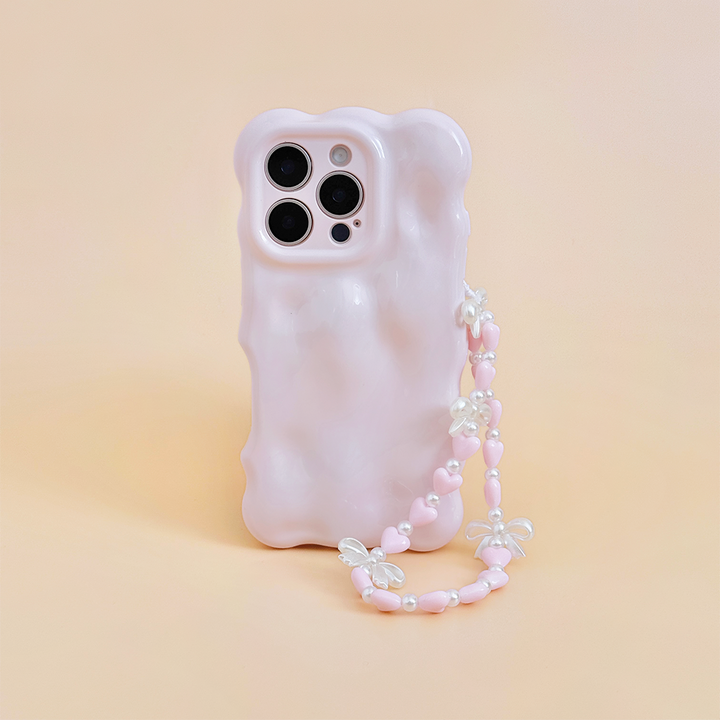 Beaded Phone Strap - Hearts & Bows