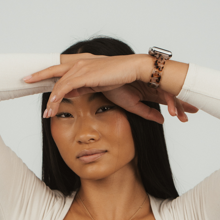 Slim Luxe Ivory Tort Apple Watch Strap