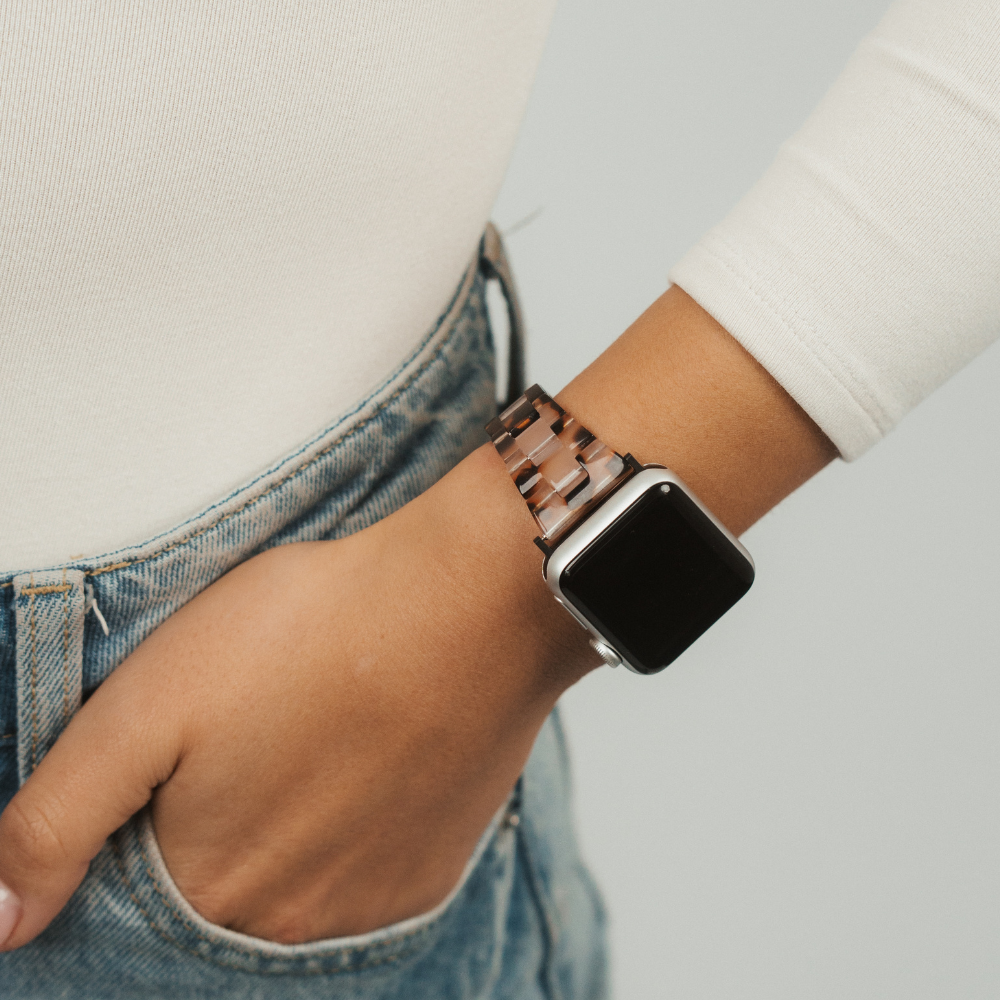Slim Luxe Ivory Tort Apple Watch Strap