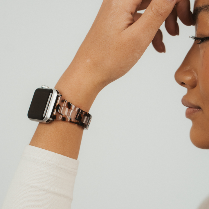 Slim Luxe Ivory Tort Apple Watch Strap