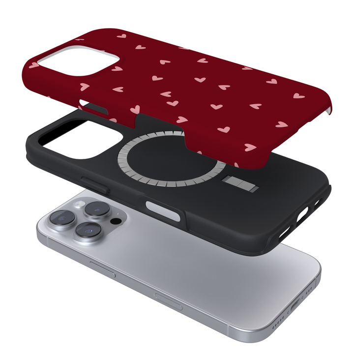 Tough MagSafe® Phone Case - Mulberry Hearts