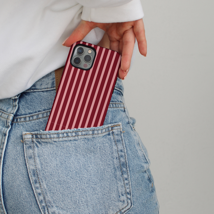 Tough Phone Case - Mulberry Stripe