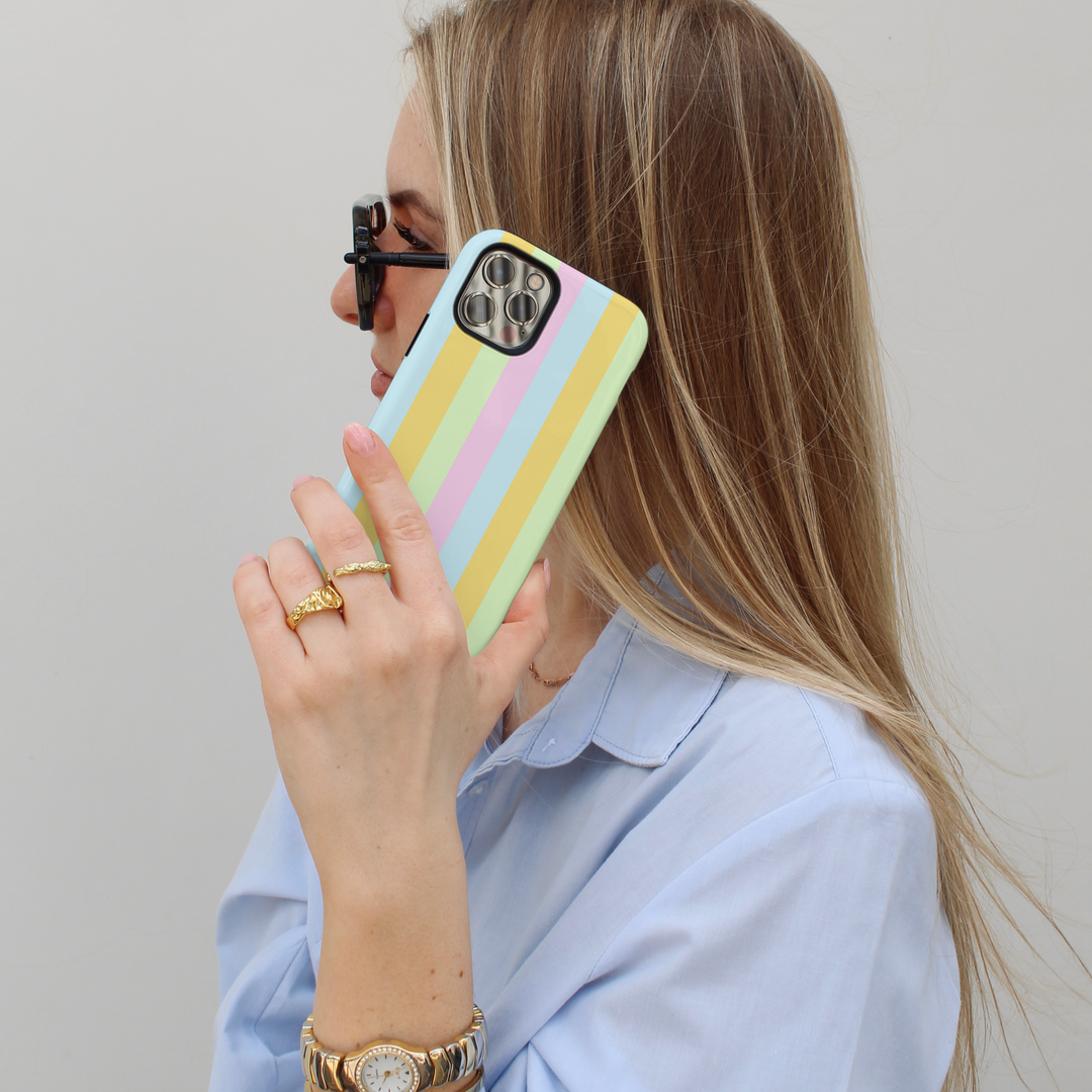 Tough Phone Case - Pastel Stripes