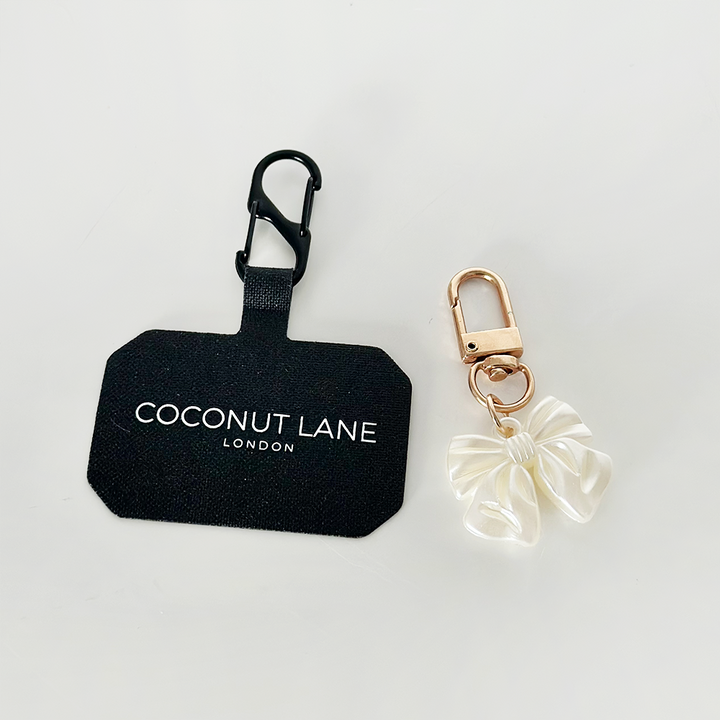 Pearl Bow Phone Keyring Bundle