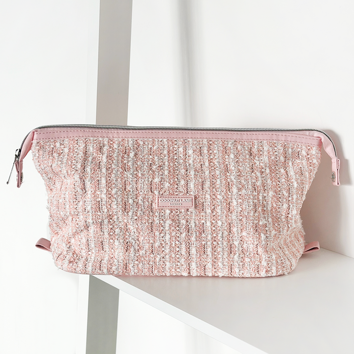 Magic Lifestyle Pouch - Pink Textured Tweed