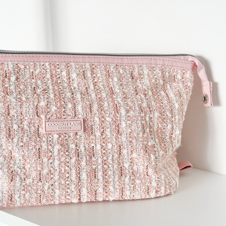 Magic Lifestyle Pouch - Pink Textured Tweed