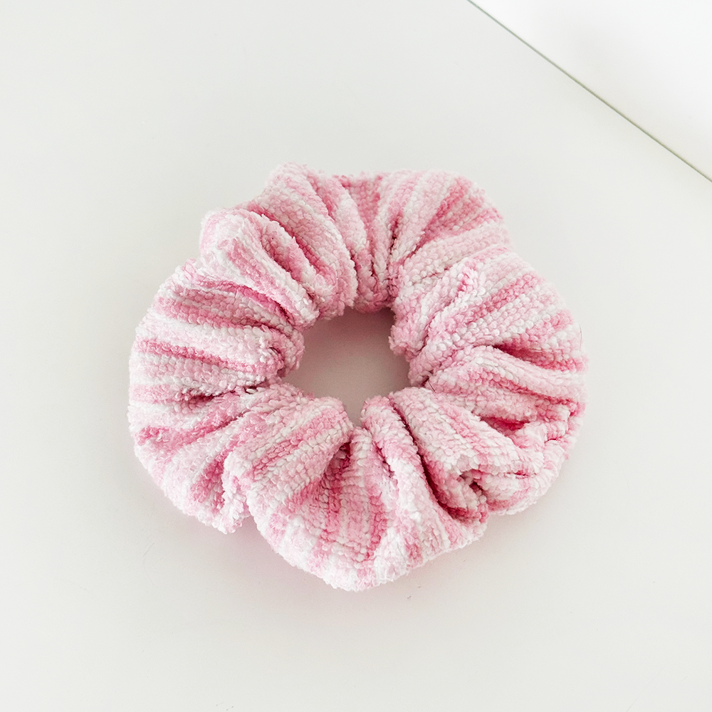 Powder Stripes Towel Makeup Bag & Scrunchie Set