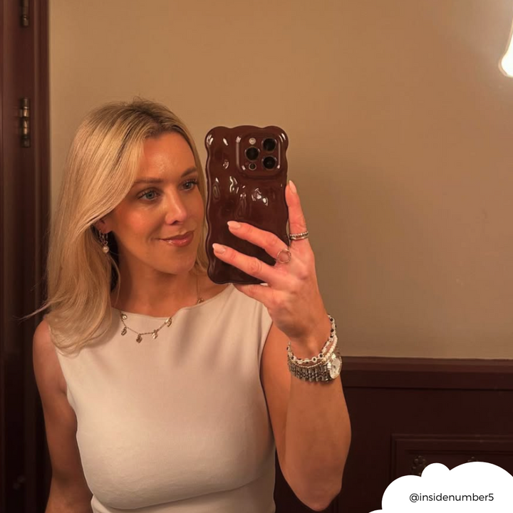 3D Bubble Phone Case - Burgundy