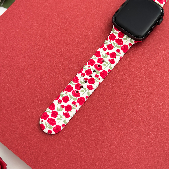 Buy Me Roses Crimson Apple Watch Strap