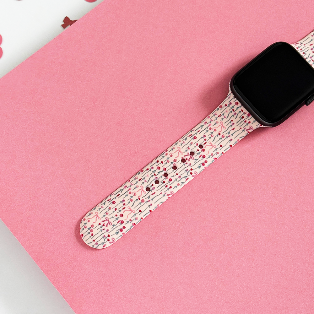 Peony Bow Apple Watch Strap