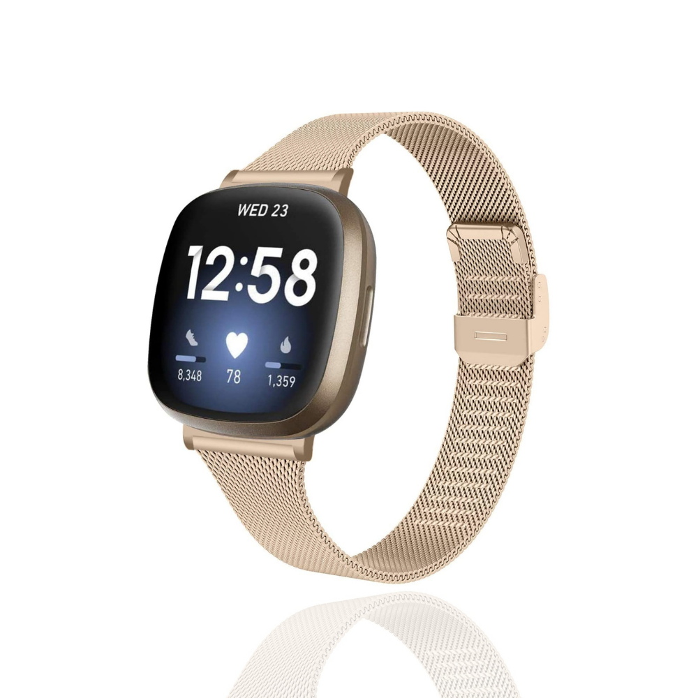 Fitbit Strap - Slim Milanese - Gold