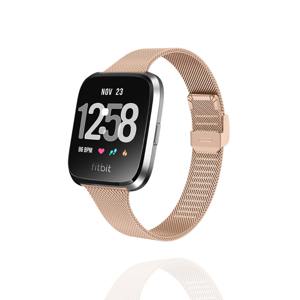 Fitbit Strap - Slim Milanese - Rose Gold