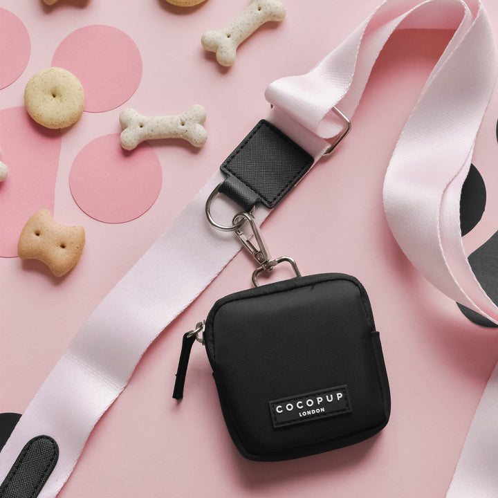 Dog Walking Black Bag Bundle - Baby Pink