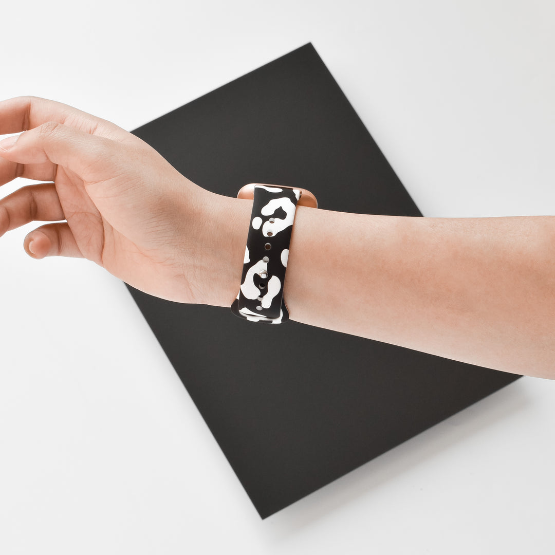 Fitbit Strap - Black Leopard