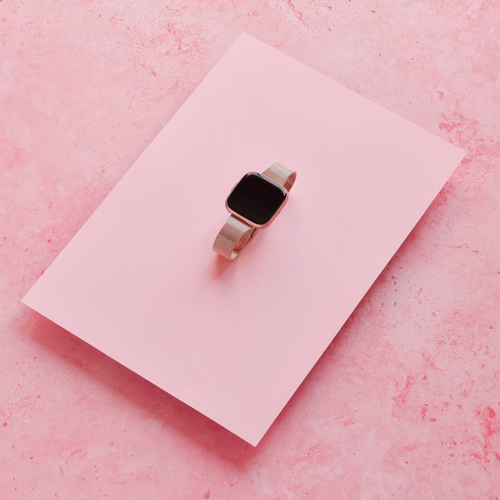 Fitbit Strap - Slim Milanese - Rose Gold