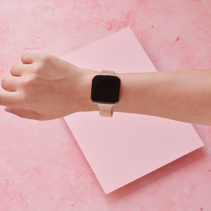 Fitbit Strap - Slim Milanese - Rose Gold