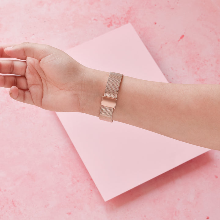 Fitbit Strap - Slim Milanese - Rose Gold