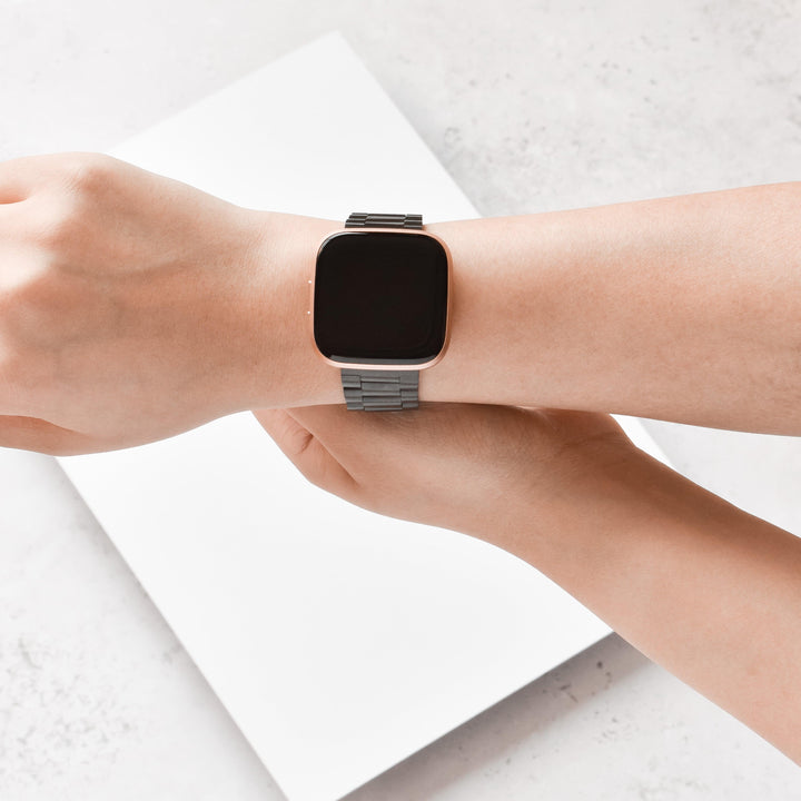 Fitbit Strap - Stainless Steel - Black